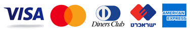 ניתן לשלם בכרטיס אשראי